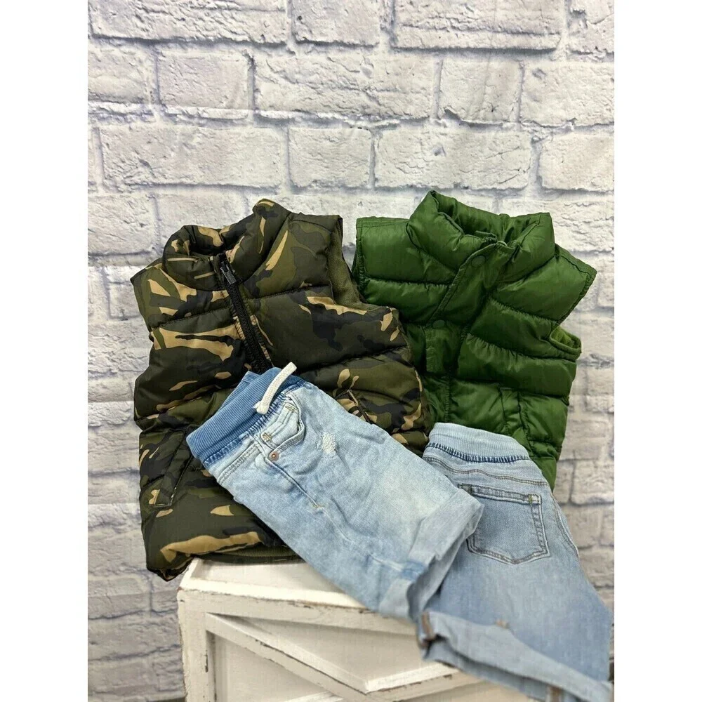 2 pc Lot Boy Clothes Sz 3T Old Navy Blue Jean Shorts. (Shorts only ) - Picture 2 of 7